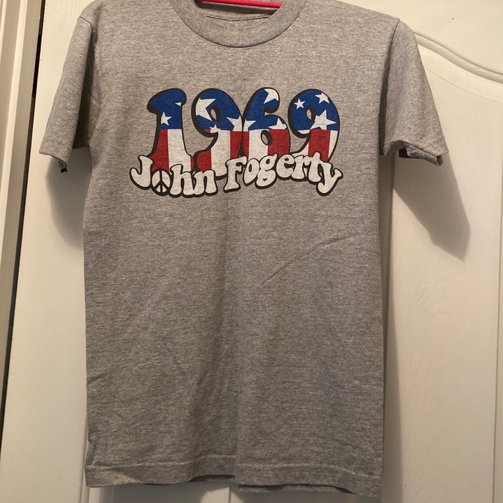 1969 John Fogerty tee ash grey size small.
